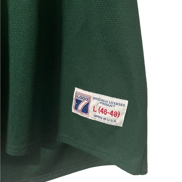 NFL Logo 7 Athletic Green Bay Packers Brett Favre 4 Jersey Large 46-48 - Picture 2 of 12